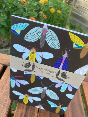 Moths at Night A5 Notebook