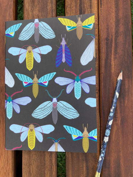 Moths at Night A5 Notebook