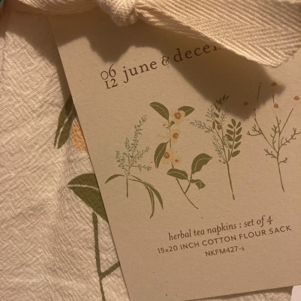 Herbal Tea Garden Napkins | Set of 4