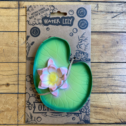 Water Lily Natural Rubber Toy