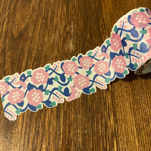 Flower and Vine Die Cut Edge MT Washi Tape