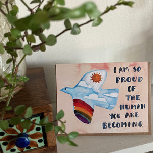 So Proud of the Human You Are Becoming | Single Card