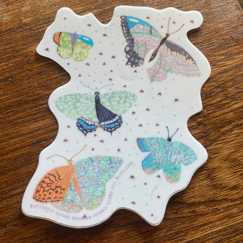 Butterfly Alpine Meadow Sticker