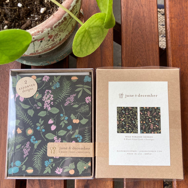 Wild Foraged Edibles Boxed Cards