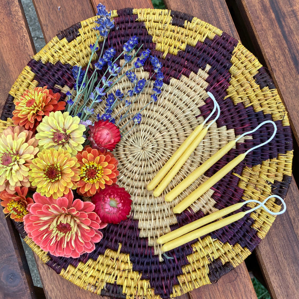 Ritual or Birthday 3" Beeswax Candles