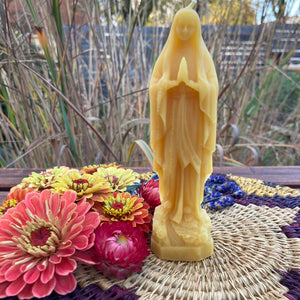 The Blessed Virgin Mary Beeswax Candles
