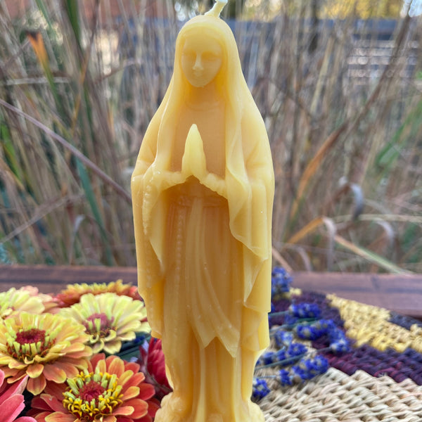 The Blessed Virgin Mary Beeswax Candles