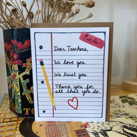 Teacher Appreciation | Single Card