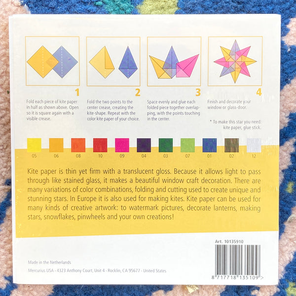 Kite Paper | 6 x 6 Pre-cut Multi-colored Sheets
