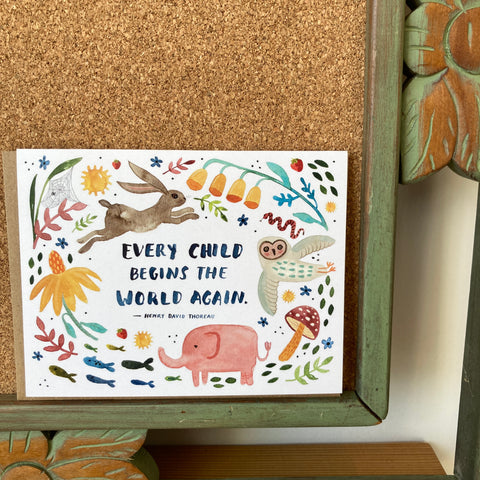 Every Child Begins The World Again | Single Card