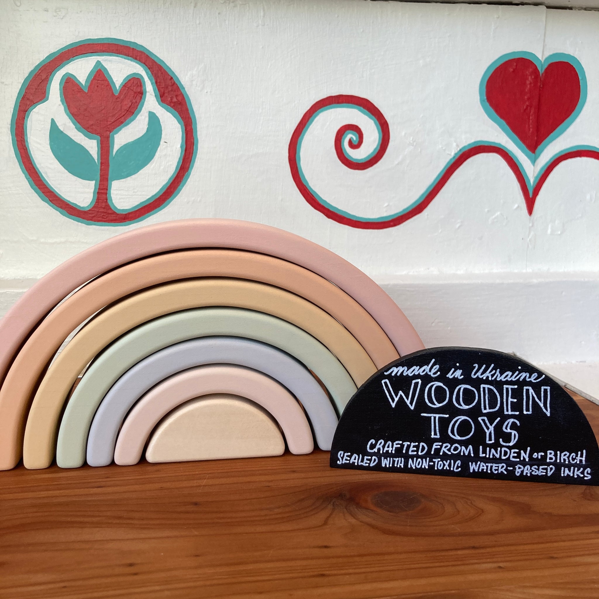 Wooden Rainbow Toy