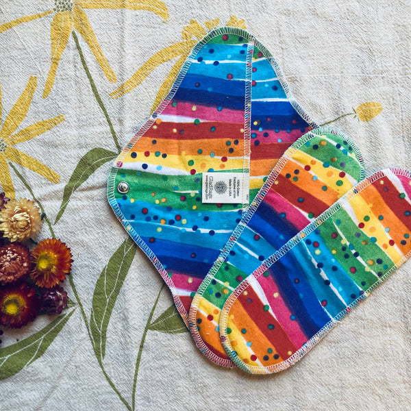 Reusable Menstrual Pads | Colorful Day Pad 3-pack