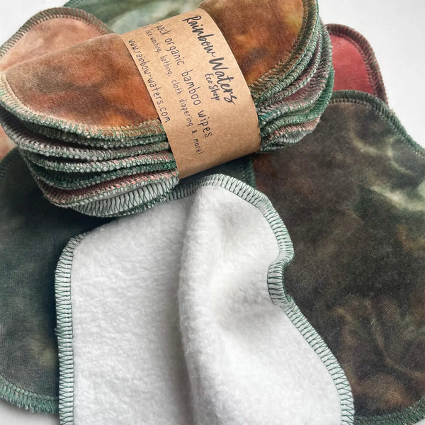 Cabin in the Woods Reusable Wipes | 6-pack | Organic Bamboo/Cotton