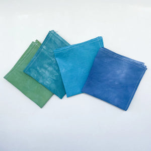 4-pack Lunch Napkins | Hand Dyed | Organic Cotton | Agave