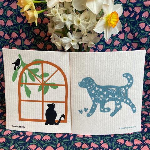 Pups and Cats Collection | Swedish Dishcloth