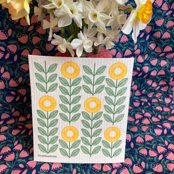 Sunflowers | Swedish Dishcloth