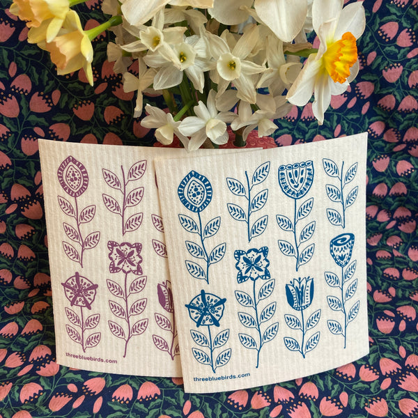 Garden Flowers  Collection | Swedish Dishcloth