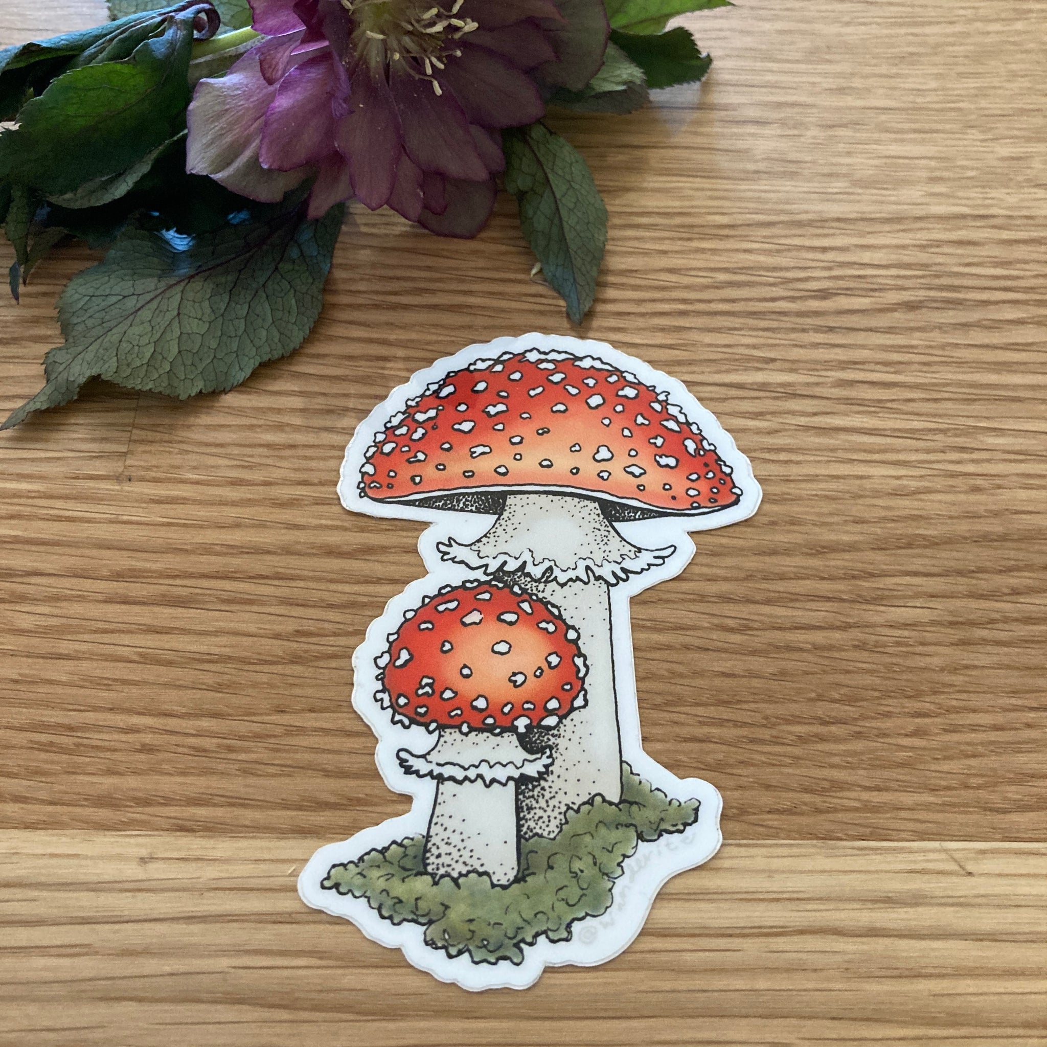 Amanita Mushroom Sticker