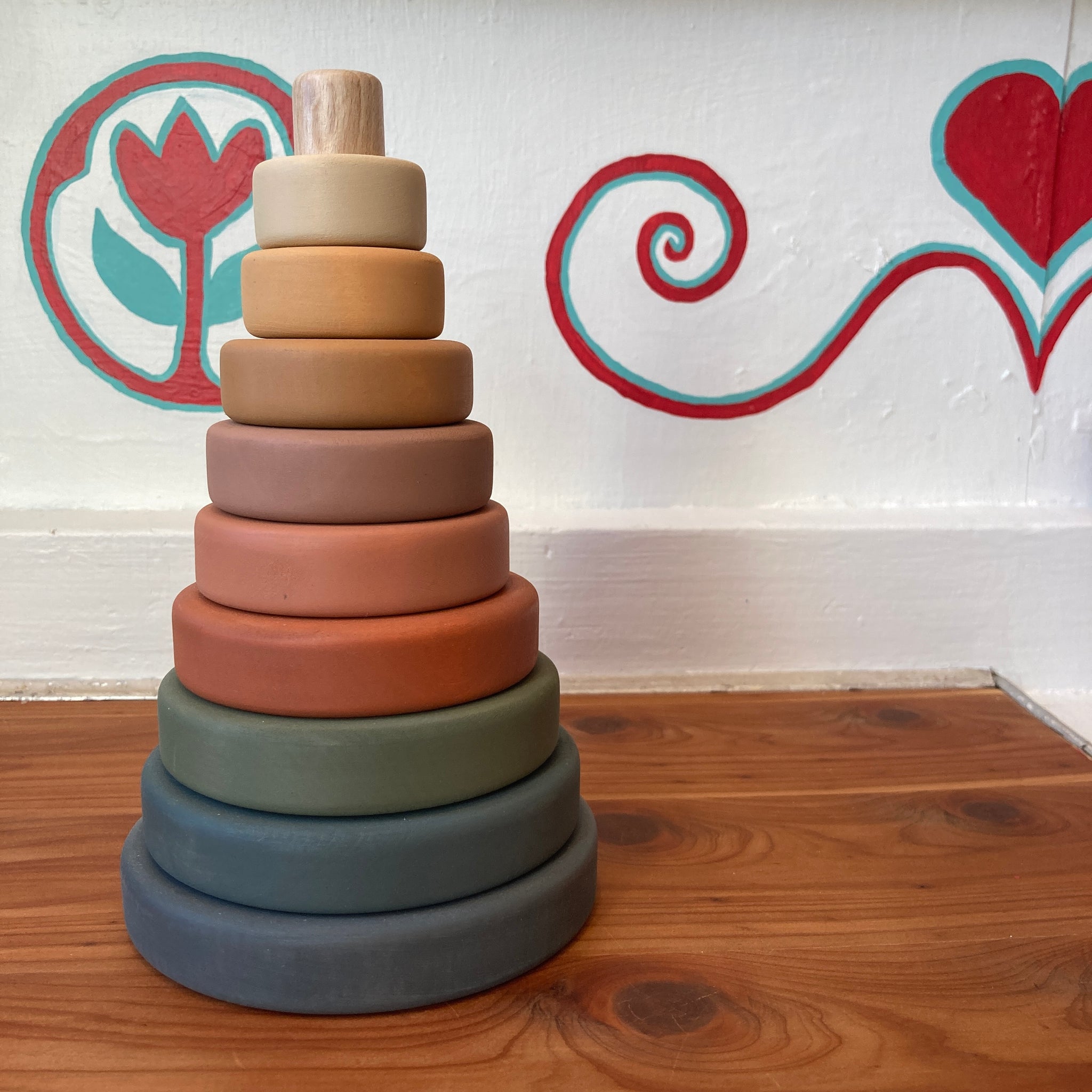 Ring Stacker Wooden Toy