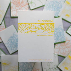 Blossom Letterpress Library Note Card Set