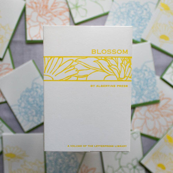 Blossom Letterpress Library Note Card Set