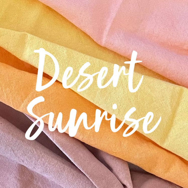 4-pack Lunch Napkins | Hand Dyed | Organic Cotton | Desert Sunrise
