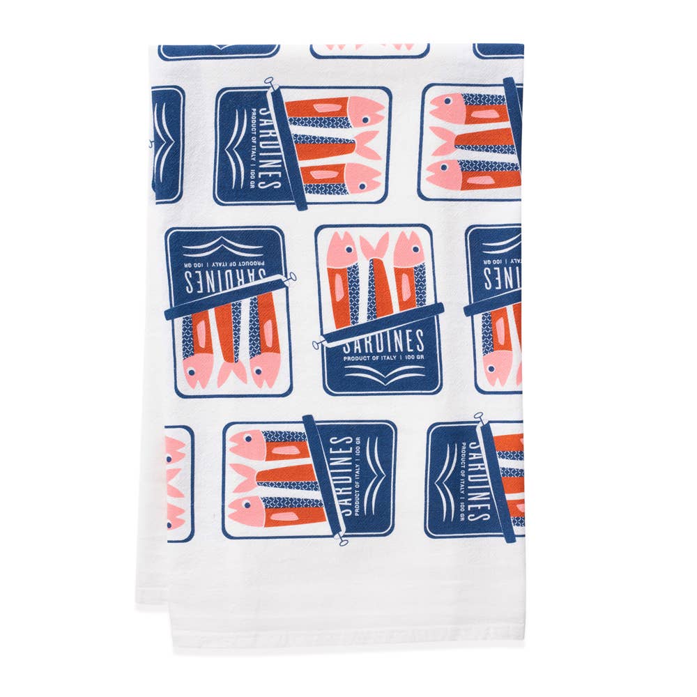 Sardines Tea Towel