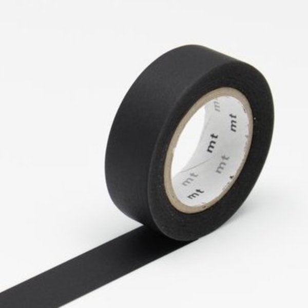 Solid Matte Black MT Washi Tape